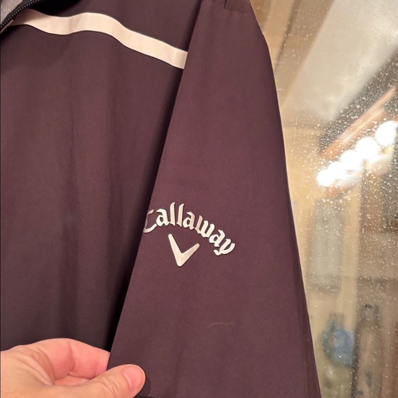 Callaway Black Men's Jacket weather series golf lightweight L half zip coat - Picture 8 of 16